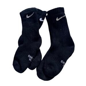 Nike Kids' XS Dri-FIT Tall Black Socks - Like New!